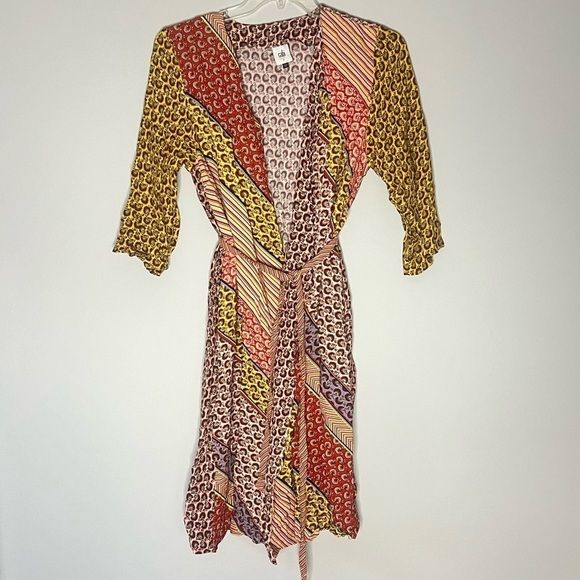 Cabi Poet Multicolor Long Wrap Jacket Duster Cardigan Small - Picture 4 of 9
